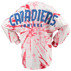 Montreal Canadiens Women's Spiral Tie-Dye Long Sleeve T-Shirt - NHL T-shirts