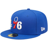 Royal Philadelphia 76ers 3x NBA Finals Champions Crown 59FIFTY Fitted Hat | NBA