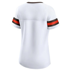 Cleveland Browns Women's Brownie The Elf Gridiron Classics Sunday Best Lace-Up T-Shirt | NFL Near me
