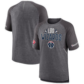 Heathered Gray Washington Wizards 2022 Noches Ene-Be-A Core Shooting Raglan T-Shirt | NBA