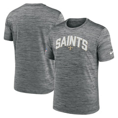 New Orleans Saints Sideline Velocity Athletic Stack Performance T-Shirt | NFL Outlet