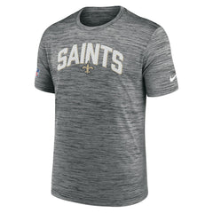 New Orleans Saints Sideline Velocity Athletic Stack Performance T-Shirt | NFL Outlet