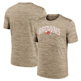 Cleveland Browns Sideline Velocity Athletic Stack Performance T-Shirt | NFL New