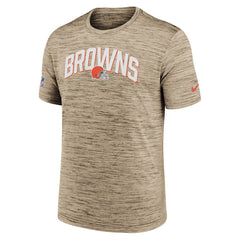 Cleveland Browns Sideline Velocity Athletic Stack Performance T-Shirt | NFL New