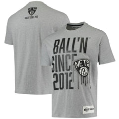 Heathered Gray Brooklyn Nets BALL'N Since 2012 T-Shirt | NBA
