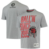 Heathered Gray Toronto Raptors BALL'N Since 1995 T-Shirt | NBA