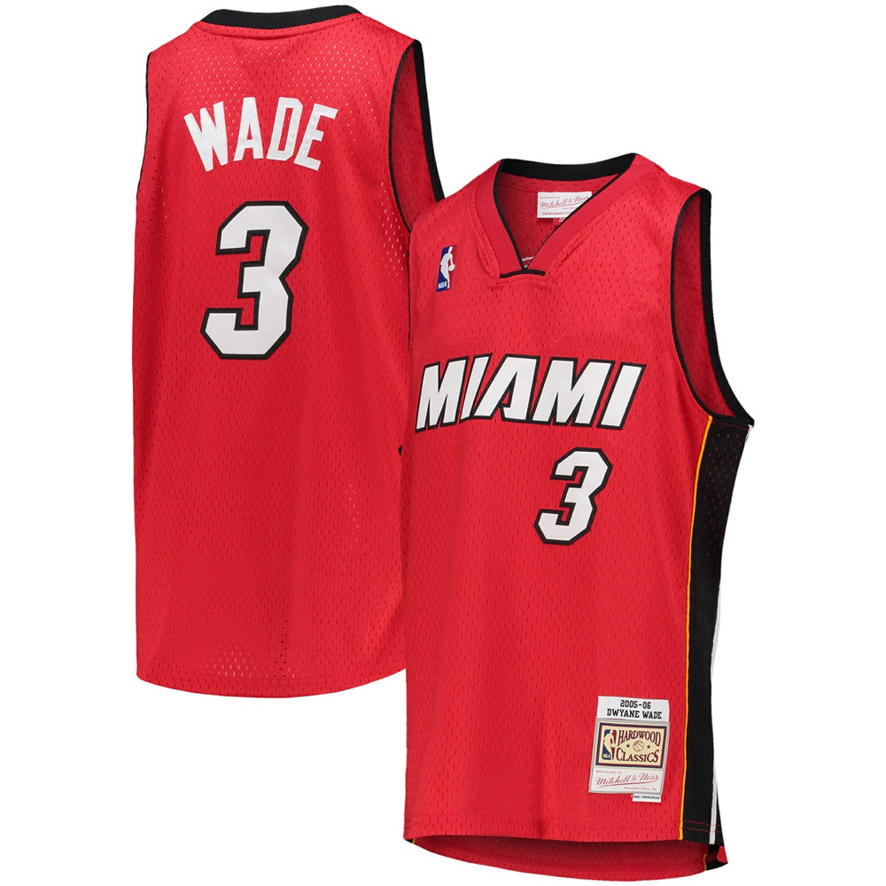 Red Dwyane Wade Miami Heat Youth 2005/06 Hardwood Classics Swingman Jersey | NBA