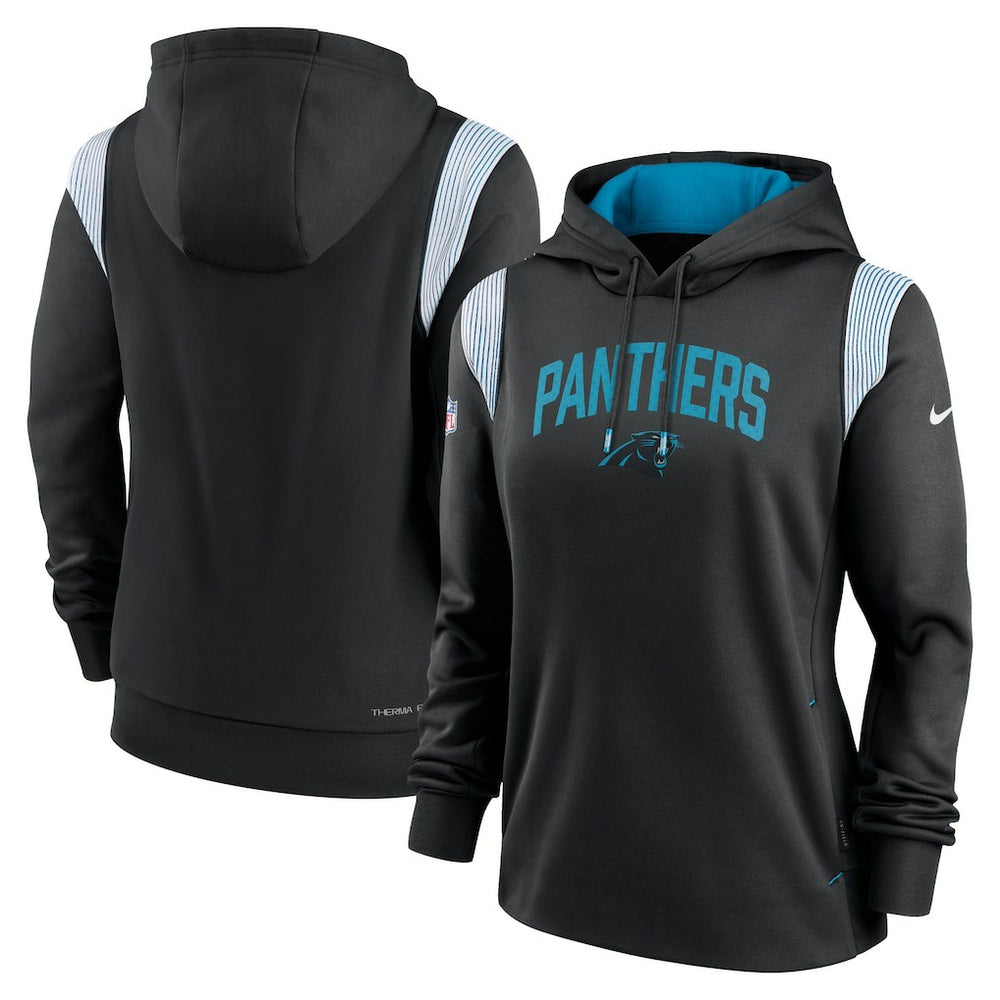 Carolina Panthers Women's Sideline Stack Performance Pullover Hoodie | NFL Hot