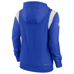 Los Angeles Rams Women's Sideline Stack Performance Pullover Hoodie | NFL Outlet