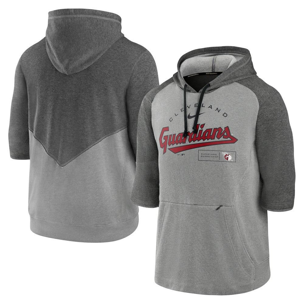Cleveland Guardians Nike Team Modern Arch 3/4 Sleeve Pullover Hoodie - MLB Hoodies