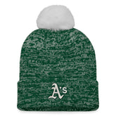 Athletics Fanatics Women's Iconic Cuffed Knit Hat with Pom - MLB Hats