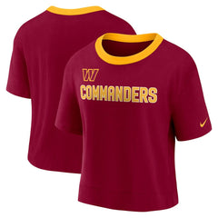 Washington Commanders Women's High Hip Fashion Cropped Top | NFL Online