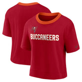 Tampa Bay Buccaneers Women's High Hip Fashion Cropped Top | NFL Outlet
