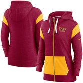 Washington Commanders Women's Monaco Lightweight Full-Zip Hoodie | NFL Outlet