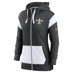 New Orleans Saints Women's Plus Size Monaco Full-Zip Lightweight Hoodie | NFL Near me