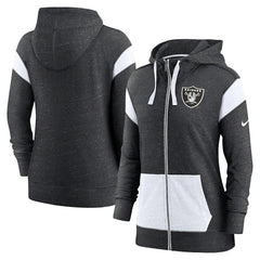 Las Vegas Raiders Women's Plus Size Monaco Full-Zip Lightweight Hoodie | NFL Near me