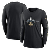 New Orleans Saints Women's Prime Split Long Sleeve T-Shirt | NFL US