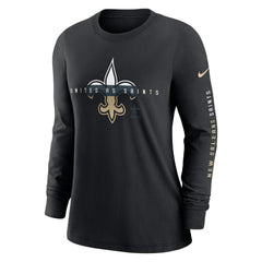 New Orleans Saints Women's Prime Split Long Sleeve T-Shirt | NFL US