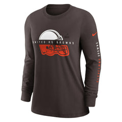 Cleveland Browns Women's Prime Split Long Sleeve T-Shirt | NFL Sale