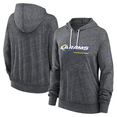 Los Angeles Rams Women's Team Spirit Gym Vintage Lightweight Hoodie Top | NFL Hot