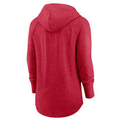 San Francisco 49ers Women's Minimal Statement Lightweight Raglan Funnel Neck Pullover Hoodie | NFL Sale