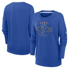 Los Angeles Rams Women's Rewind Playback Icon Performance Pullover Sweatshirt | NFL New