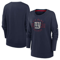 New York Giants Women's Rewind Playback Icon Performance Pullover Sweatshirt | NFL Hot