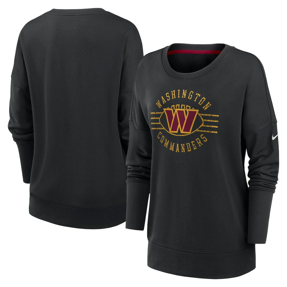Washington Commanders Women's Rewind Playback Icon Performance Pullover Sweatshirt | NFL US