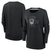 Las Vegas Raiders Women's Rewind Playback Icon Performance Pullover Sweatshirt | NFL New