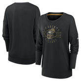 New Orleans Saints Women's Rewind Playback Icon Performance Pullover Sweatshirt | NFL Online