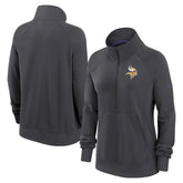 Minnesota Vikings Women's Premium Raglan Performance Half-Zip Sweatshirt | NFL Outlet