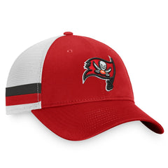 Tampa Bay Buccaneers Iconic Team Stripe Trucker Snapback Hat | NFL Discount