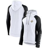 New Orleans Saints Women's End Around Lightweight Raglan Full-Zip Hoodie Jacket | NFL Online