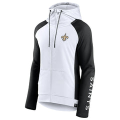 New Orleans Saints Women's End Around Lightweight Raglan Full-Zip Hoodie Jacket | NFL Online