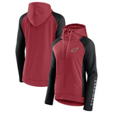 Arizona Cardinals Women's End Around Lightweight Raglan Full-Zip Hoodie Jacket | NFL New