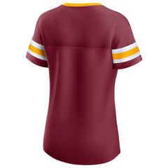 Washington Commanders Women's Original State Lace-Up T-Shirt | NFL Hot