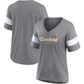 Cleveland Browns Women's Give It All Half-Sleeve Tri-Blend V-Neck T-Shirt | NFL Near me