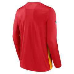 Calgary Flames Fanatics Authentic Pro Rink Performance Long Sleeve T-Shirt - NHL T-shirts