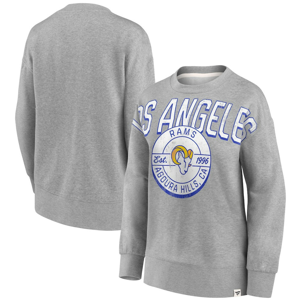 Los Angeles Rams Women's Jump Distribution Tri-Blend Pullover Sweatshirt | NFL Near me