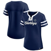 Dallas Cowboys Women's Original State Lace-Up T-Shirt | NFL New