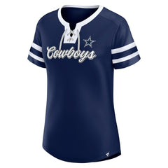 Dallas Cowboys Women's Original State Lace-Up T-Shirt | NFL New