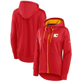 Calgary Flames Fanatics Women's Authentic Pro Rink Full-Zip Hoodie - NHL Hoodies