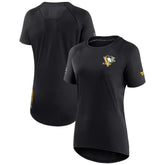 Pittsburgh Penguins Fanatics Women's Authentic Pro Rink Raglan Tech T-Shirt - NHL T-shirts