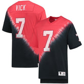 Atlanta Falcons Michael Vick Retired Player Name & Number Diagonal Tie-Dye V-Neck T-Shirt | NFL Discount