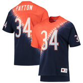 Chicago Bears Walter Payton Retired Player Name & Number Diagonal Tie-Dye V-Neck T-Shirt | NFL On sale