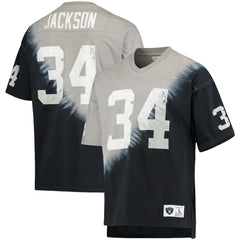 Las Vegas Raiders Bo Jackson Retired Player Name & Number Diagonal Tie-Dye V-Neck T-Shirt | NFL On sale