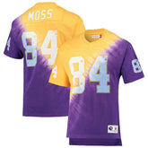 Minnesota Vikings Randy Moss Retired Player Name & Number Diagonal Tie-Dye V-Neck T-Shirt | NFL Online