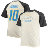 Los Angeles Chargers Justin Herbert Big & Tall Player Name & Number Raglan T-Shirt | NFL Near me