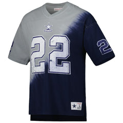 Dallas Cowboys Emmitt Smith Retired Player Name & Number Diagonal Tie-Dye V-Neck T-Shirt | NFL New