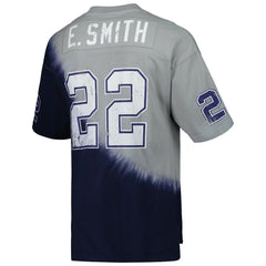 Dallas Cowboys Emmitt Smith Retired Player Name & Number Diagonal Tie-Dye V-Neck T-Shirt | NFL New